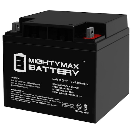 12V 50AH Replacement Battery For FirstPower LFP1240, LFP1240B